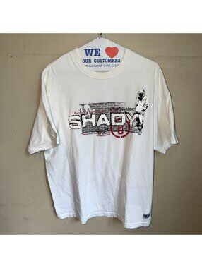Shady Ltd White Rap Skate T-Shirt Mens XL Vtg y2k 90s Rare